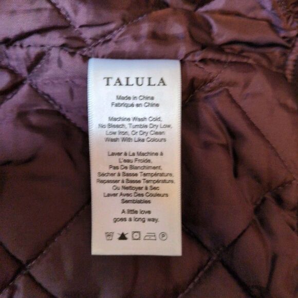 NWT Aritzia Talula Womens S Whitby Bomber Jacket Purple Military Full Zip Coat - Picture 8 of 14